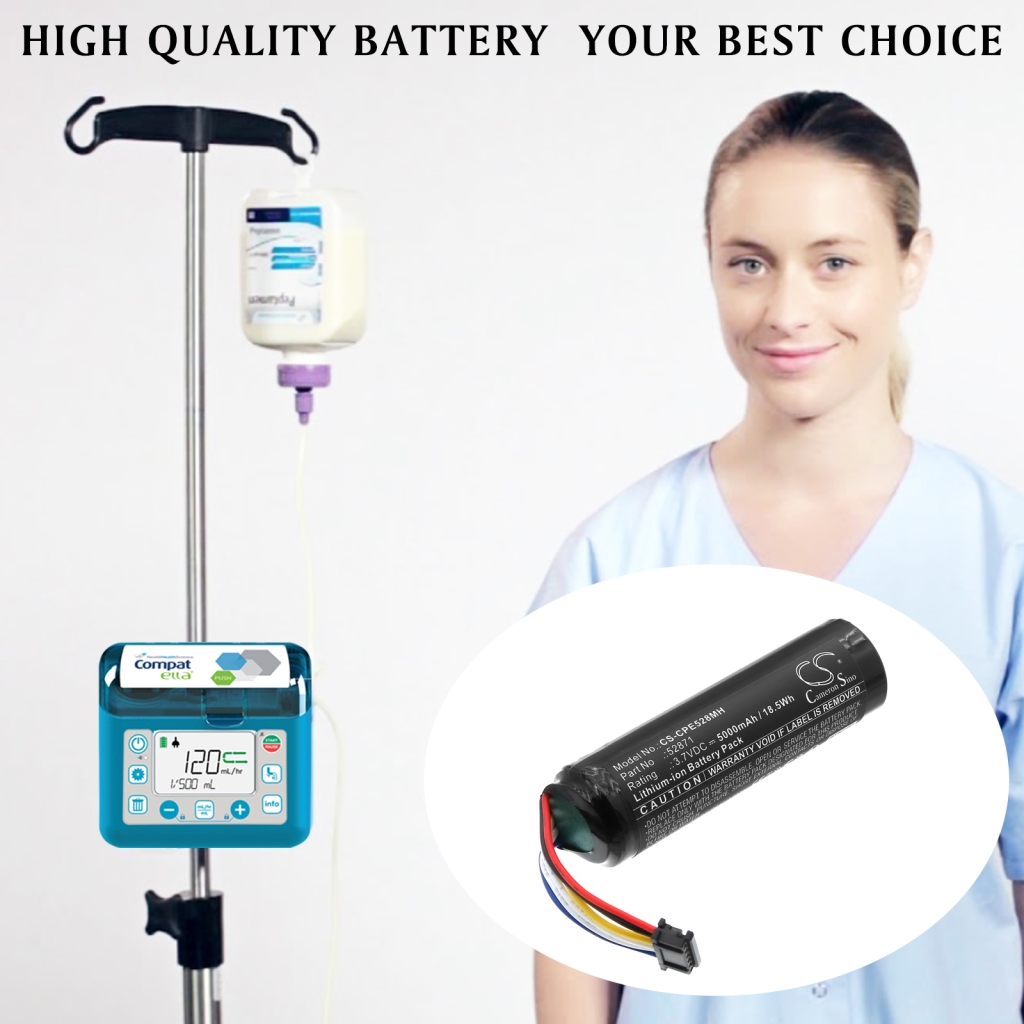 Medical Battery Compat ella feeding pump