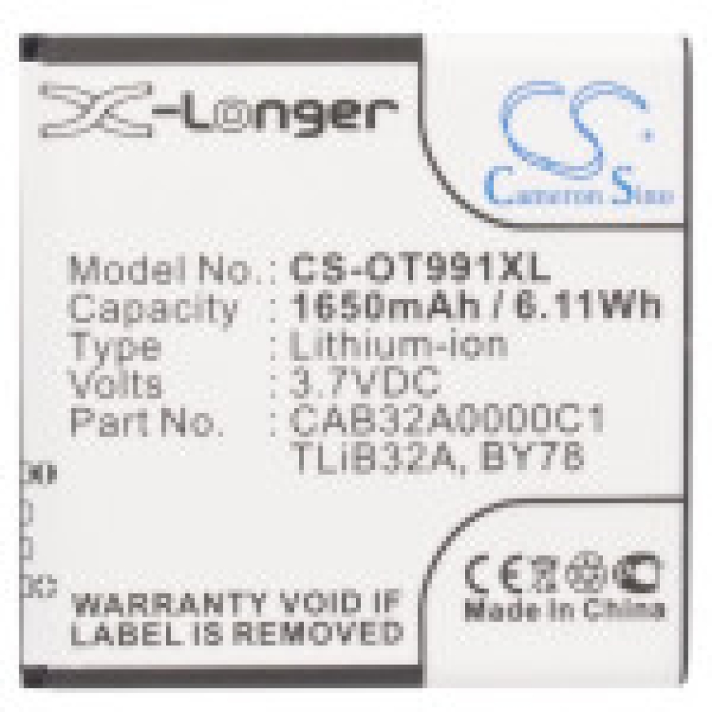 Mobile Phone Battery Alcatel One Touch 991 Play