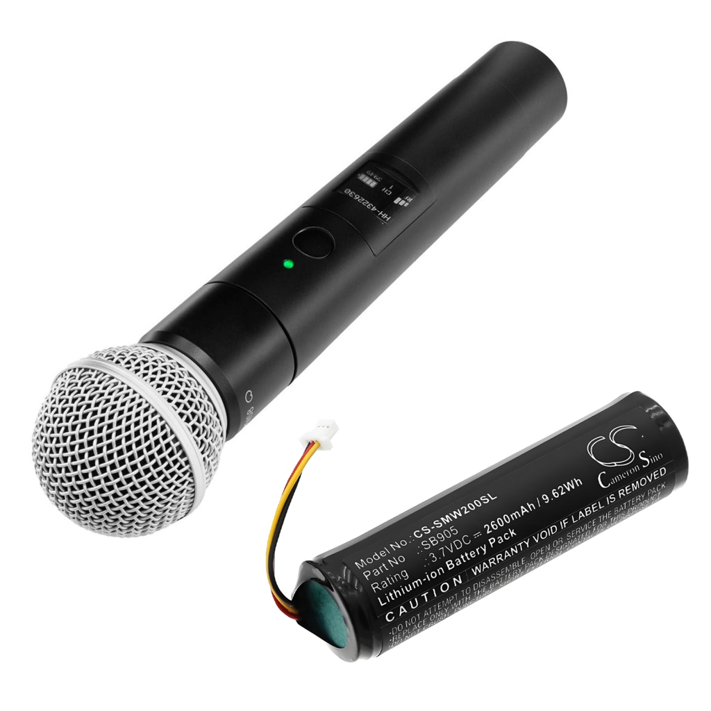Audio device batteries Shure MXW Handheld Transmitter