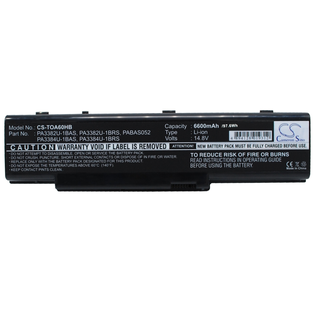 Notebook battery Toshiba Satellite A60-S159