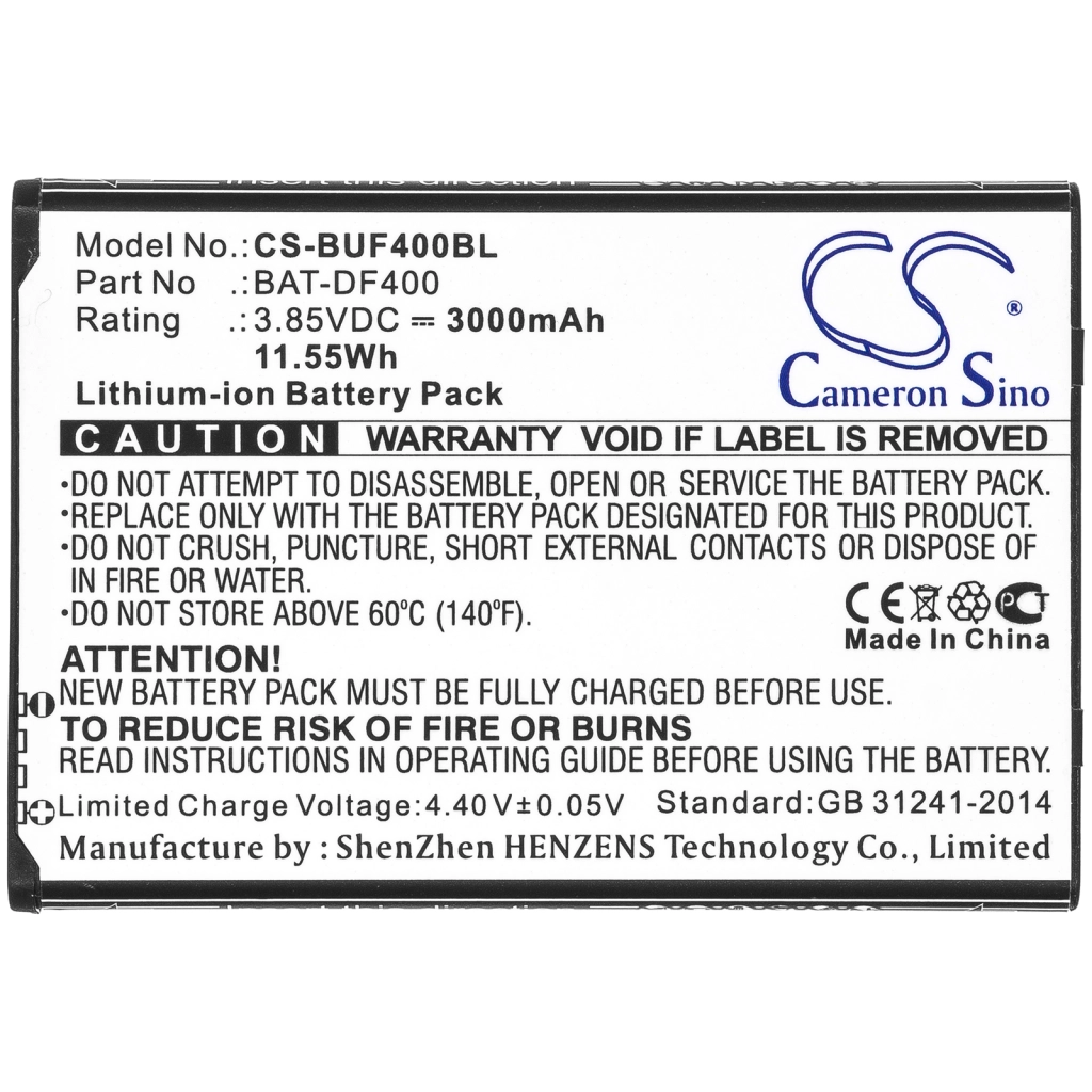BarCode, Scanner Battery Bluebird CS-BUF400BL