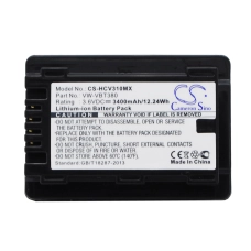 Compatible battery replacement for Panasonic VW-VBT190