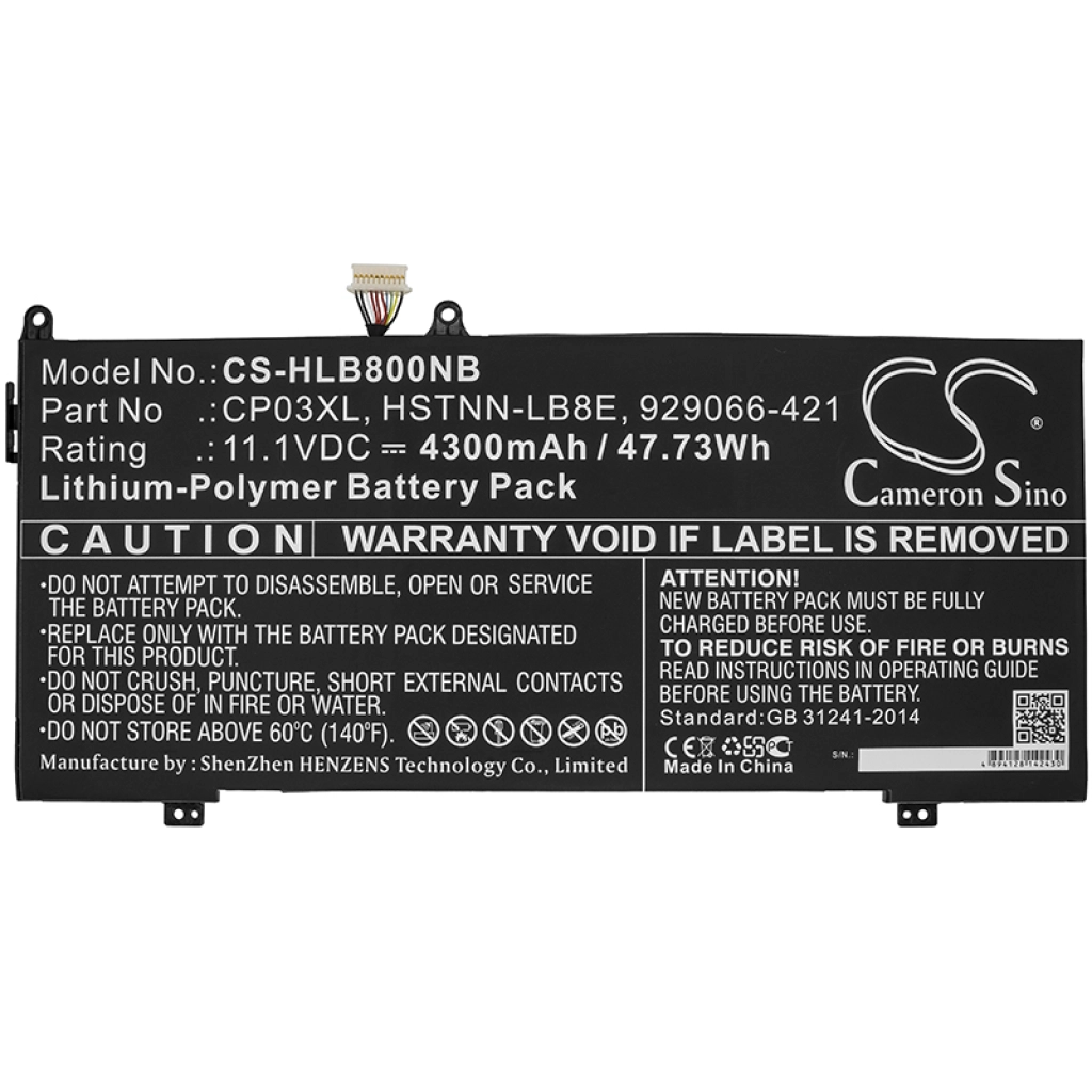 Notebook battery HP CS-HLB800NB