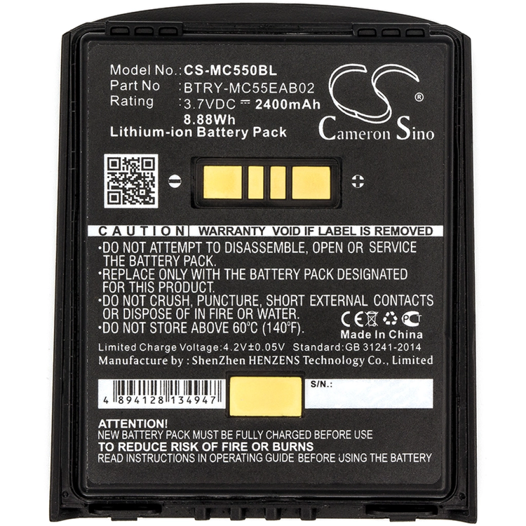 BarCode, Scanner Battery Symbol MC67