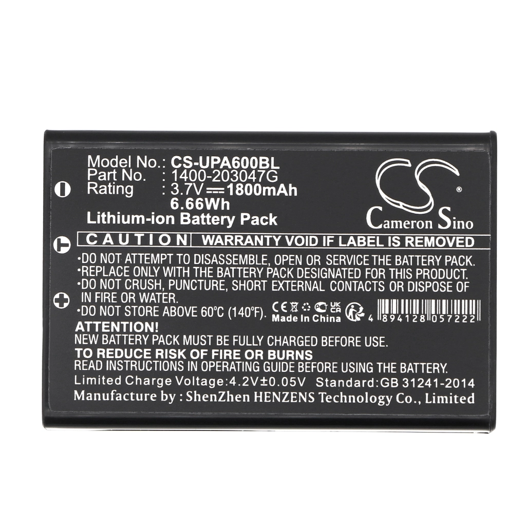 BarCode, Scanner Battery Unitech PA600
