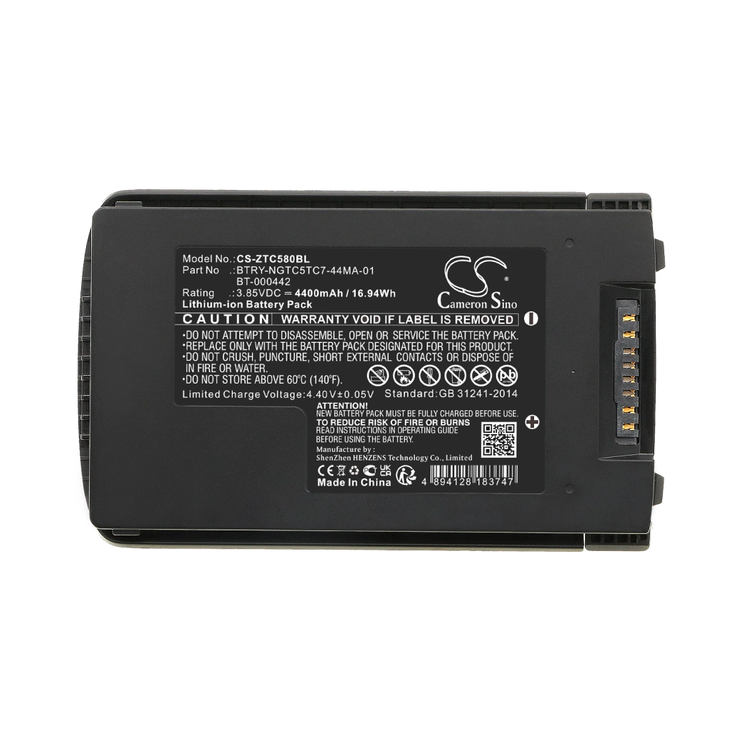 BarCode, Scanner Battery Zebra TC58