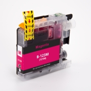 Kompatybilny z Brother LC123M / 10ml Tusz Magenta (Kartridże z tuszem)
