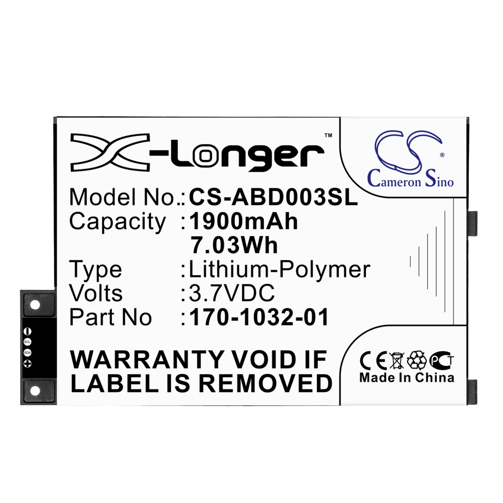 Battery Replaces 170-1032-00