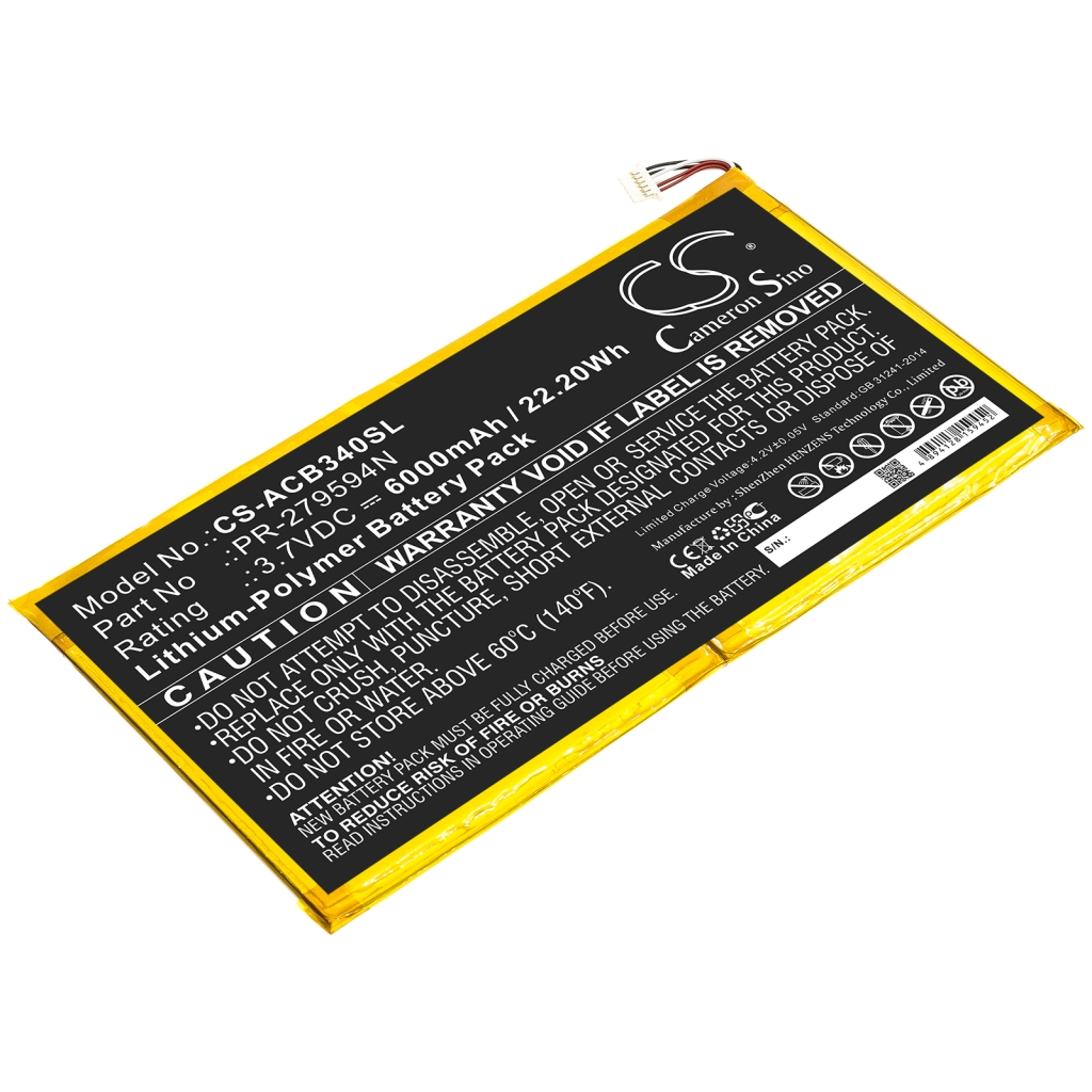 Baterie do tabletów Acer CS-ACB340SL