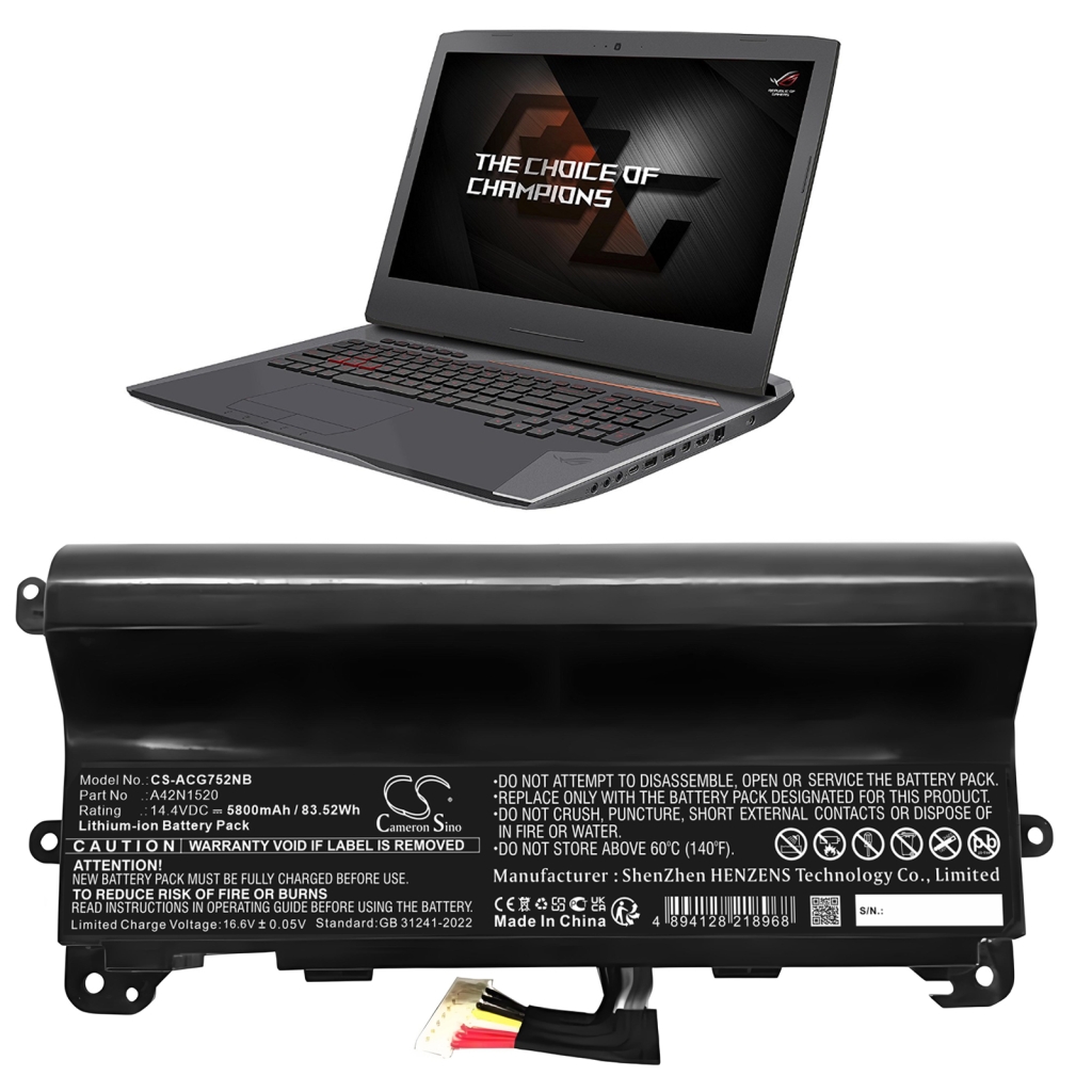 Battery Replaces A42N1520
