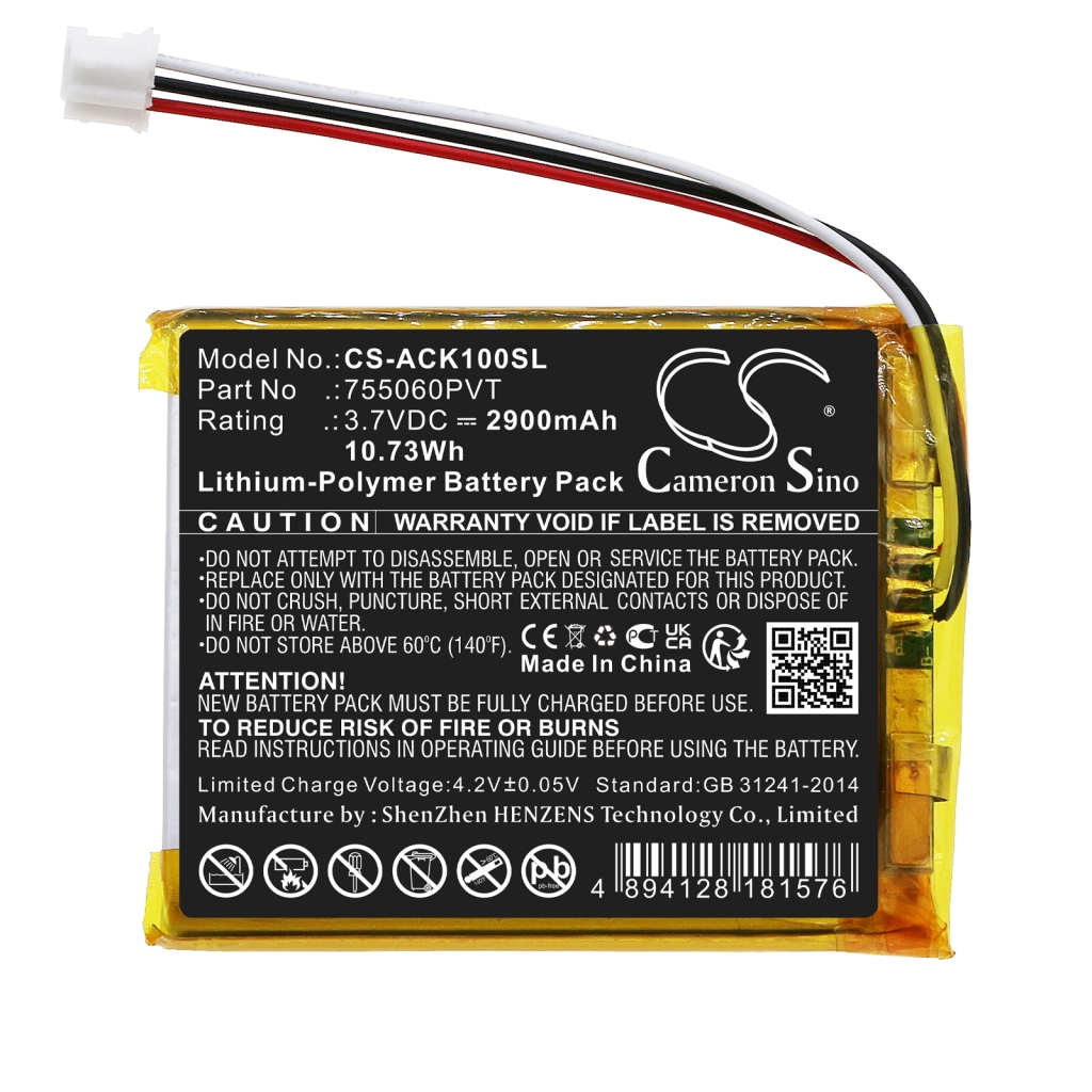 Baterie do sprzętu badawczego i pomiarowego Autokeysprotool CS-ACK100SL