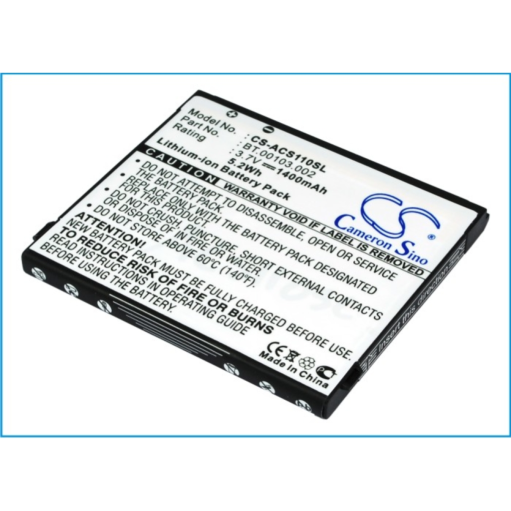 Baterie do telefonów komórkowych Acer CS-ACS110SL