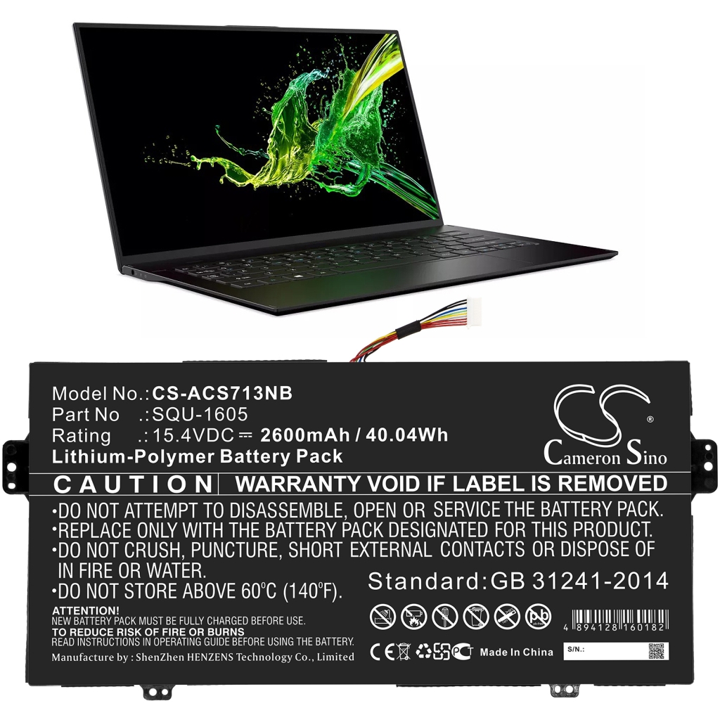Bateria do notebooków Acer CS-ACS713NB