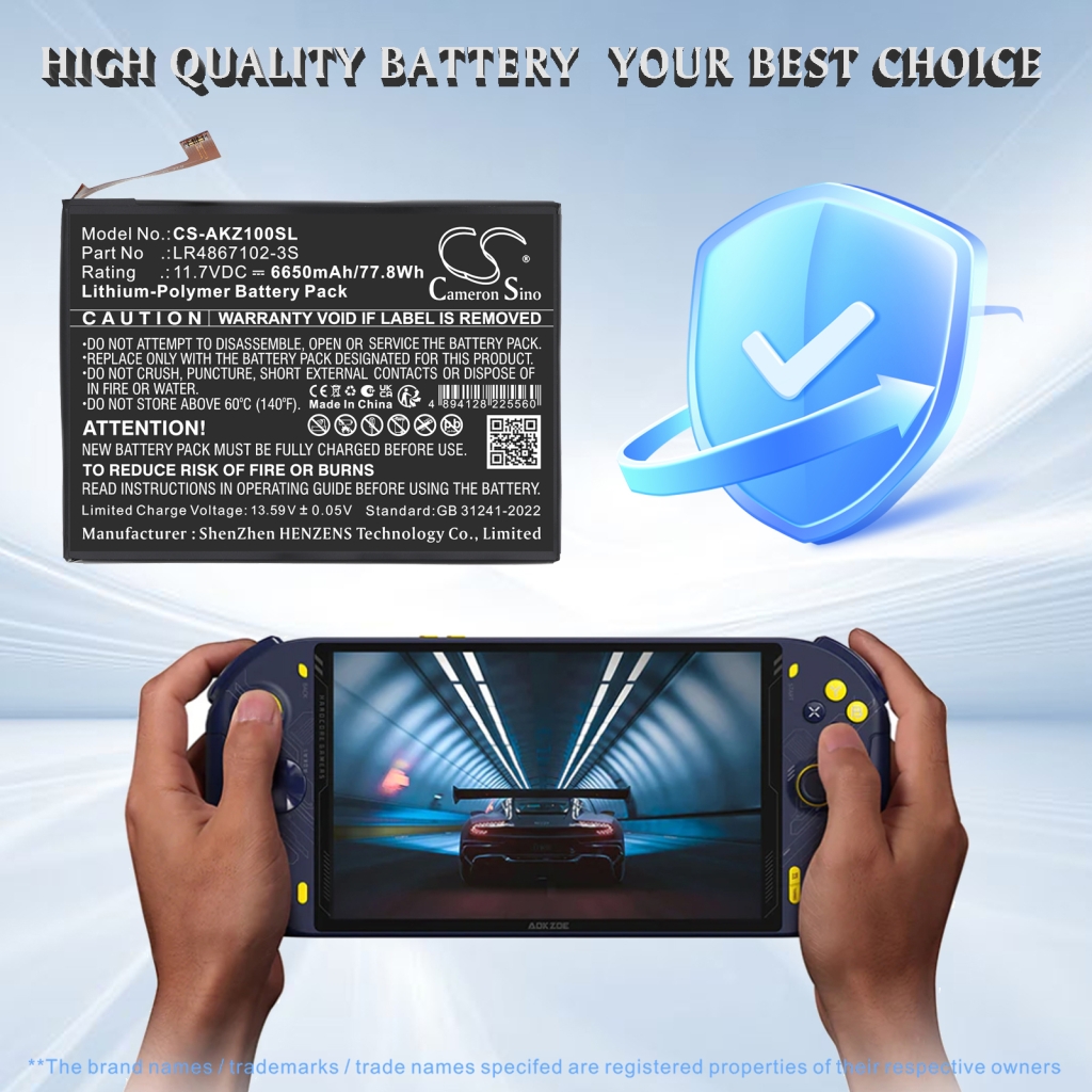 Bateria kompatybilny z Aokzoe CS-AKZ100SL