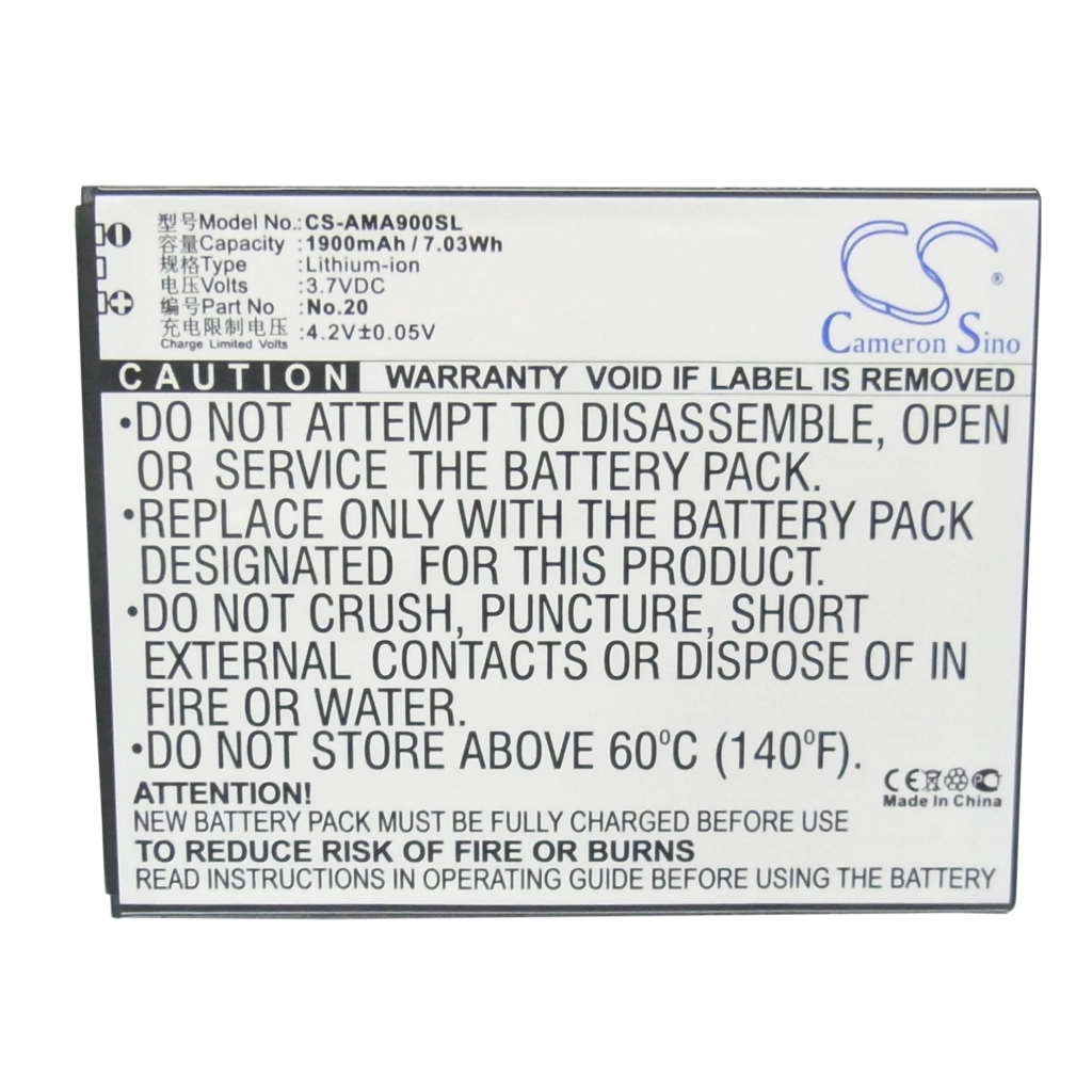Mobile Phone Battery AMOI A900T
