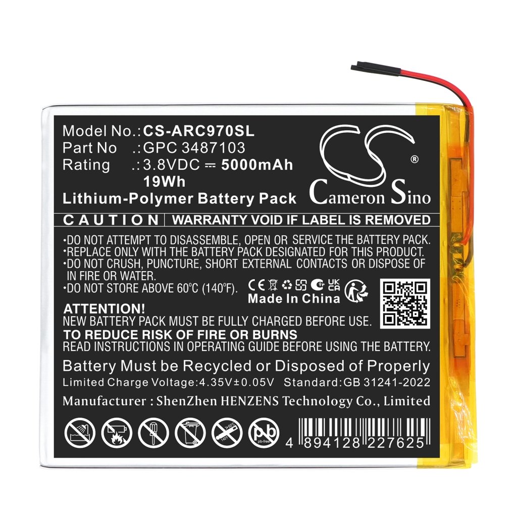 Bateria kompatybilny z Archos CS-ARC970SL