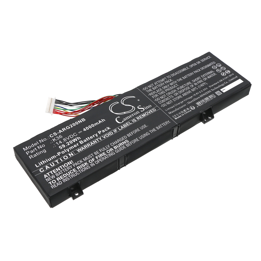 Notebook battery Gxnova CS-ARG200NB