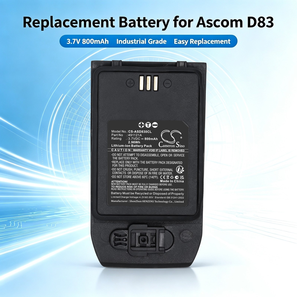 Baterie kompatybilny z Ascom D83 D83 Messenger Talker CS-ASD830CL