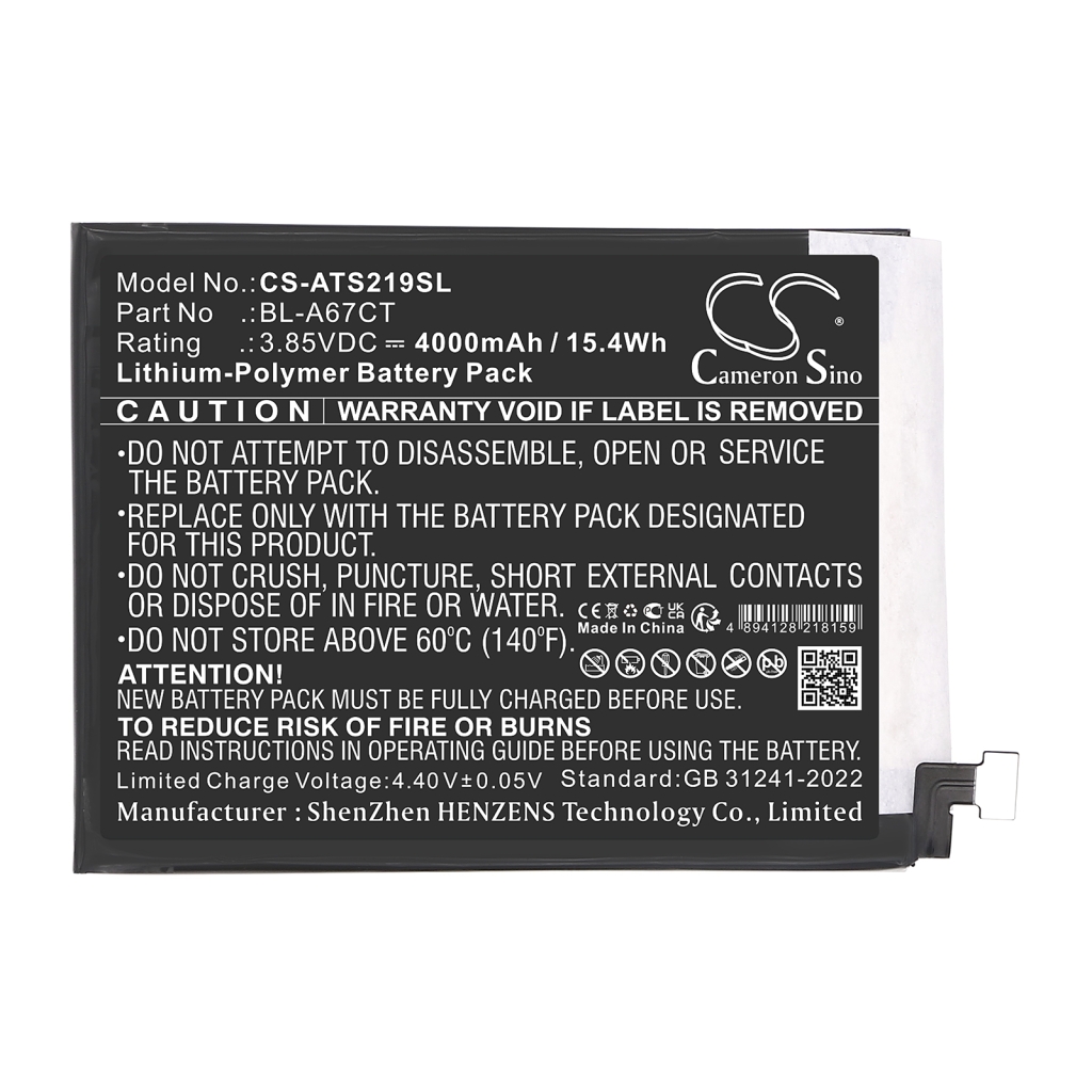 Compatible battery replacement for AT