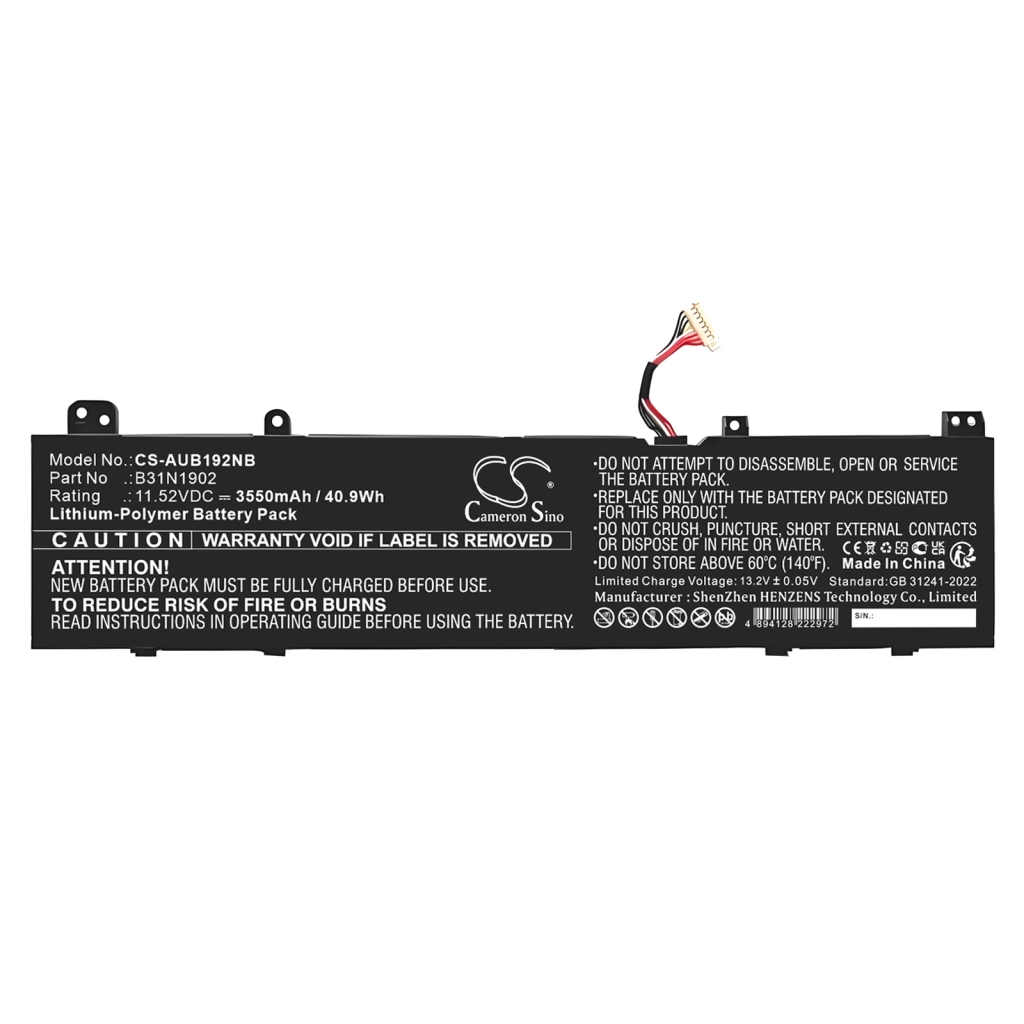 Battery Replaces B31N1902
