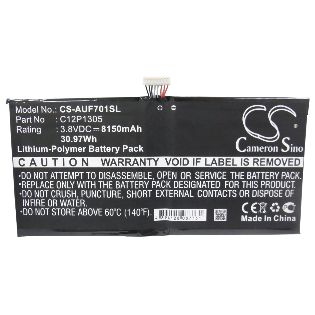 Compatible battery replacement for Asus C12P1305