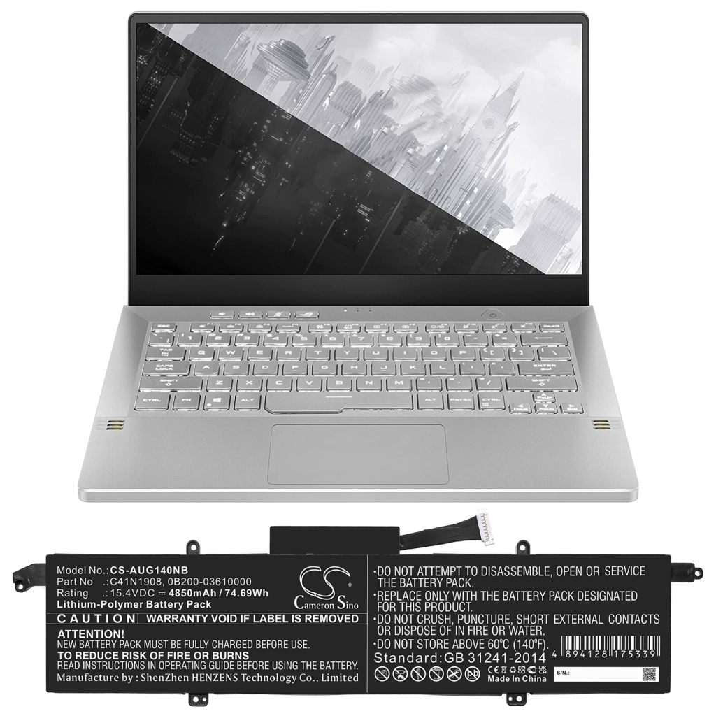 Bateria do notebooków Asus CS-AUG140NB