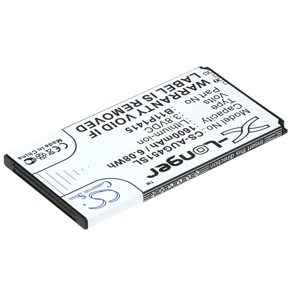Bateria telefonu X-Longer CS-AUG451SL 1600mAh, odwrócony widok etykiety