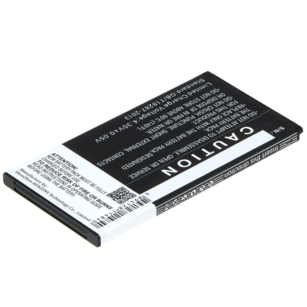 Bateria CS-AUG451SL tylna strona ostrzegawcza, producent ShenZhen HENZENS