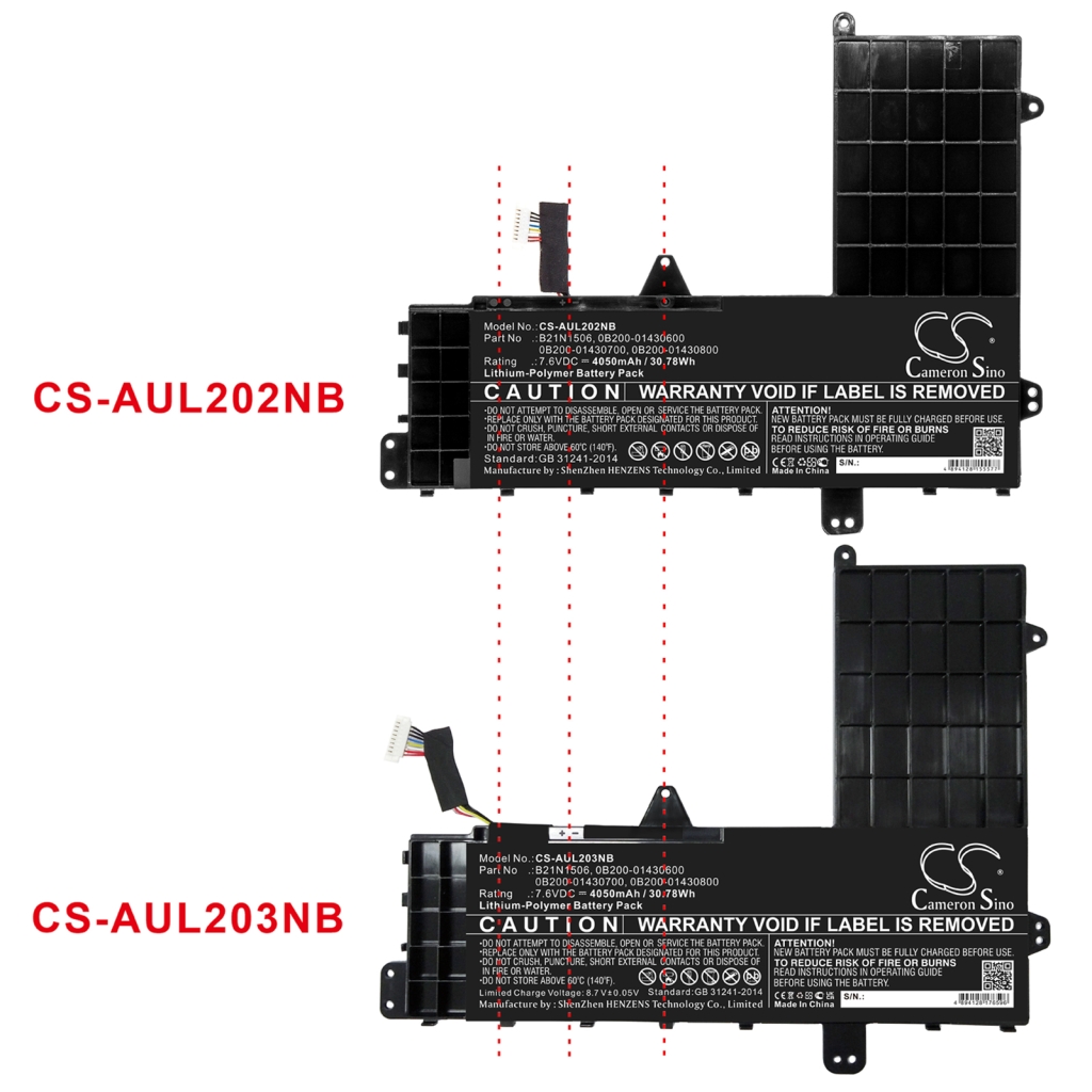 Notebook battery Asus VivoBook E502NA