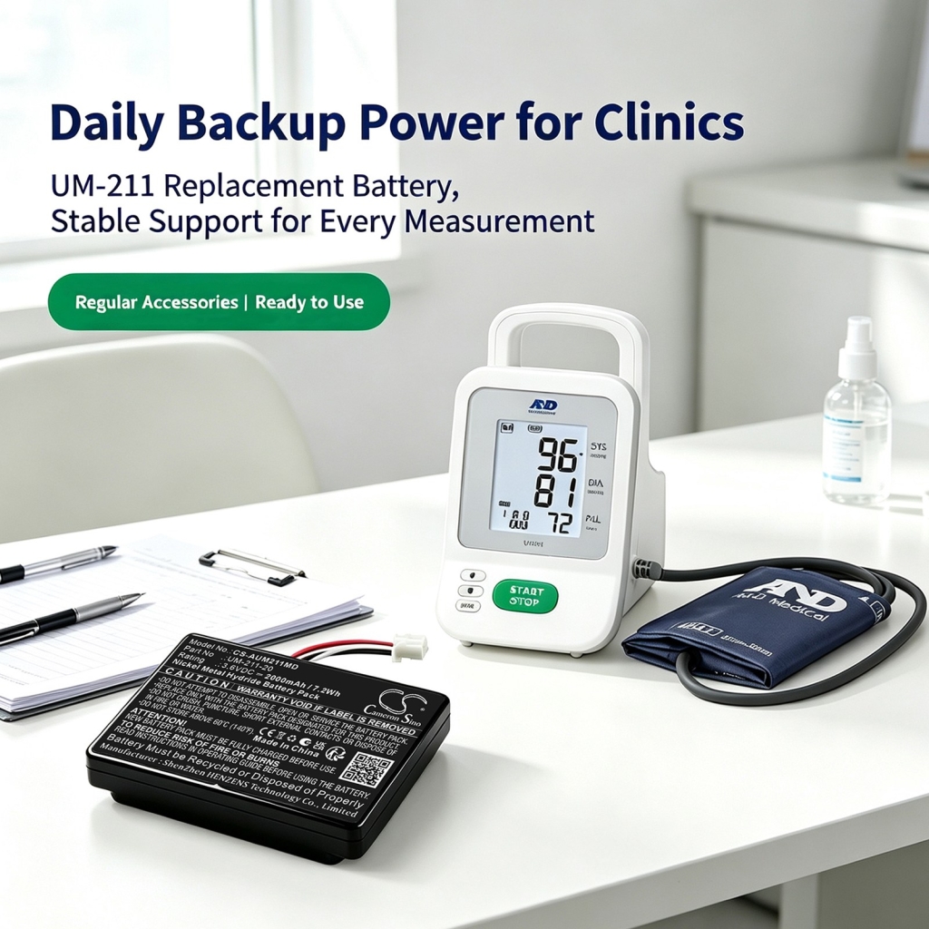 Baterie kompatybilny z A&D Medical UM-211 Upper Arm Pressure Monitor CS-AUM211MD