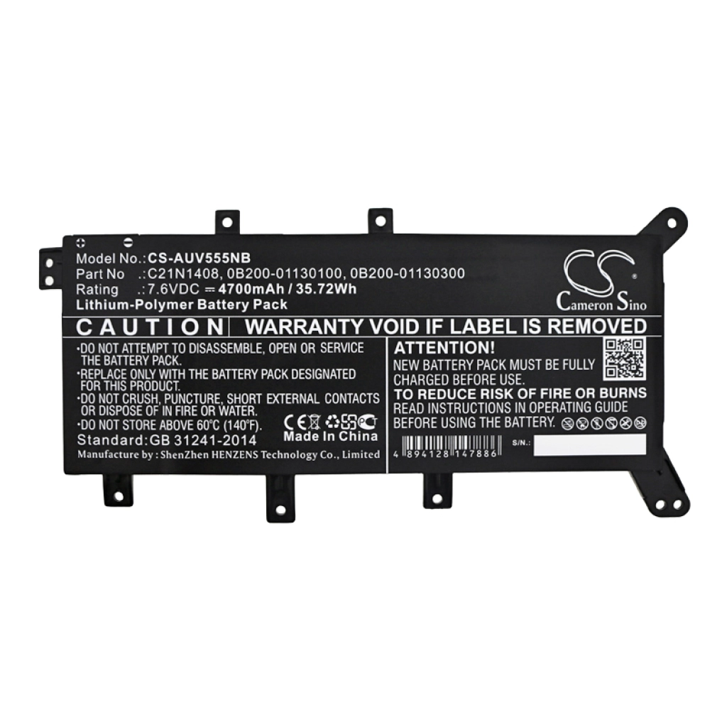 Notebook battery Asus F555BA-XO059T