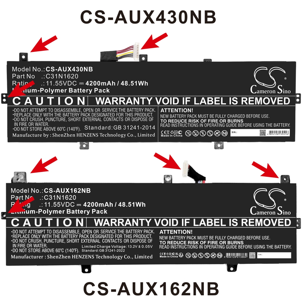 Notebook battery Asus Zenbook UX430UA-GV338T