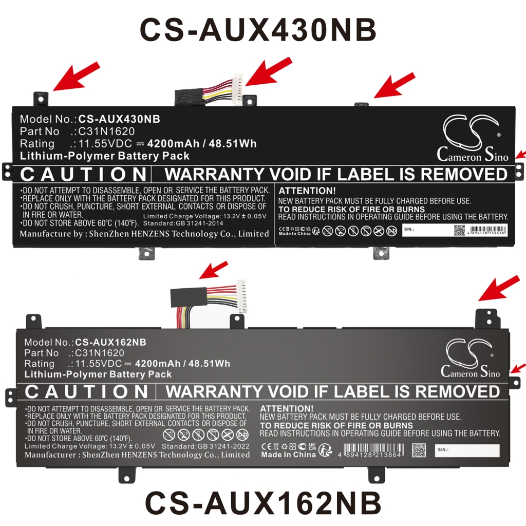 Bateria do notebooków Asus U4100