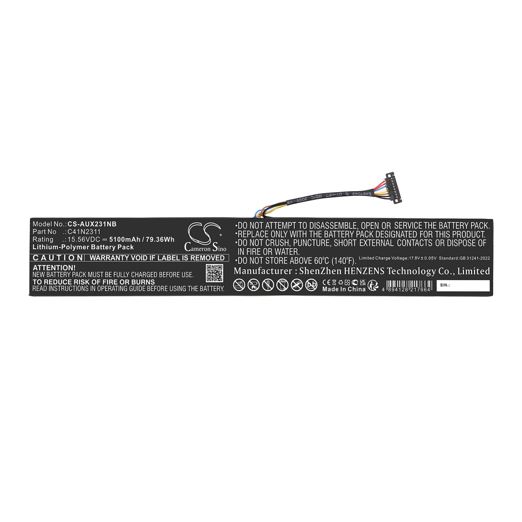 Battery Replaces C41N2311