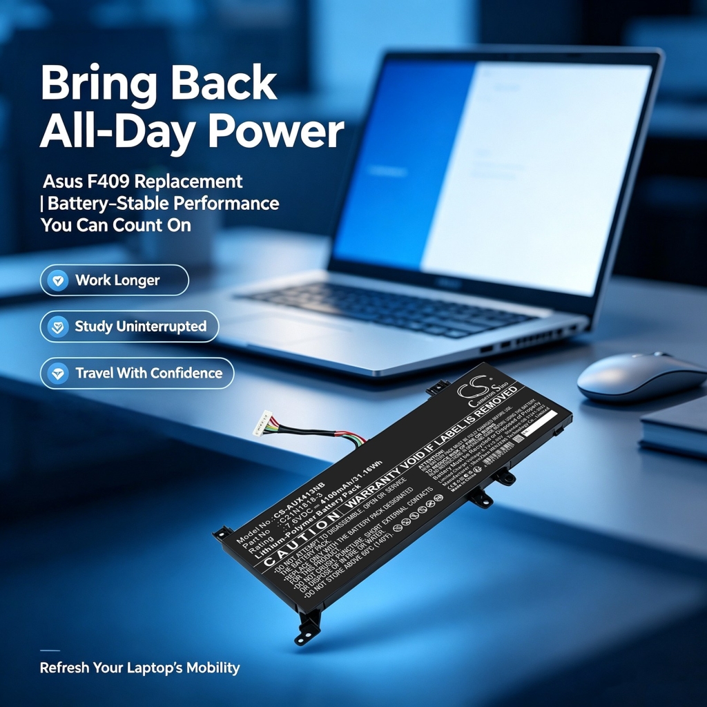 Batteries compatible with Asus F409 F409 CS-AUX413NB