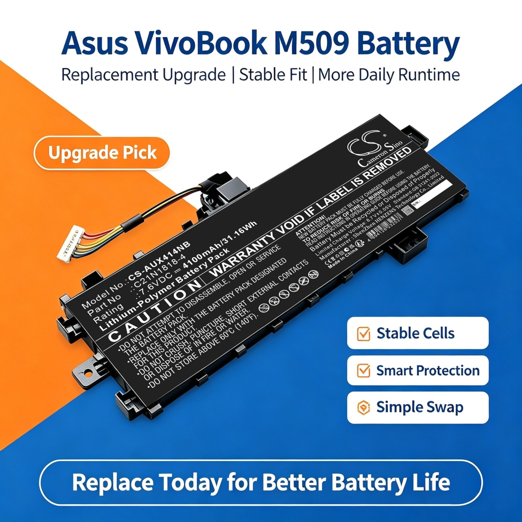 Baterie kompatybilny z Asus VivoBook 15 X509FA-EJ561TS 15 X509FAEJ216T 15 X509FAEJ561TS CS-AUX414NB