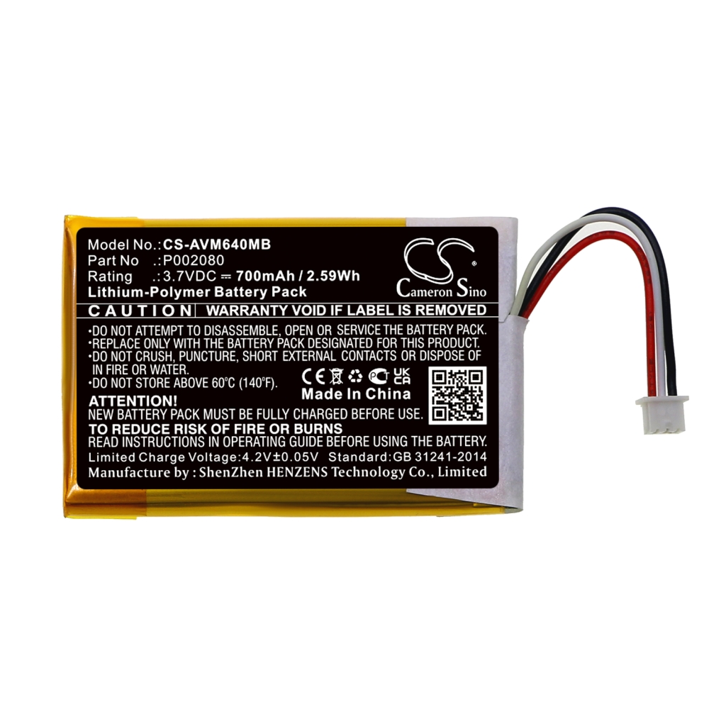 Compatible battery replacement for Alecto P002080