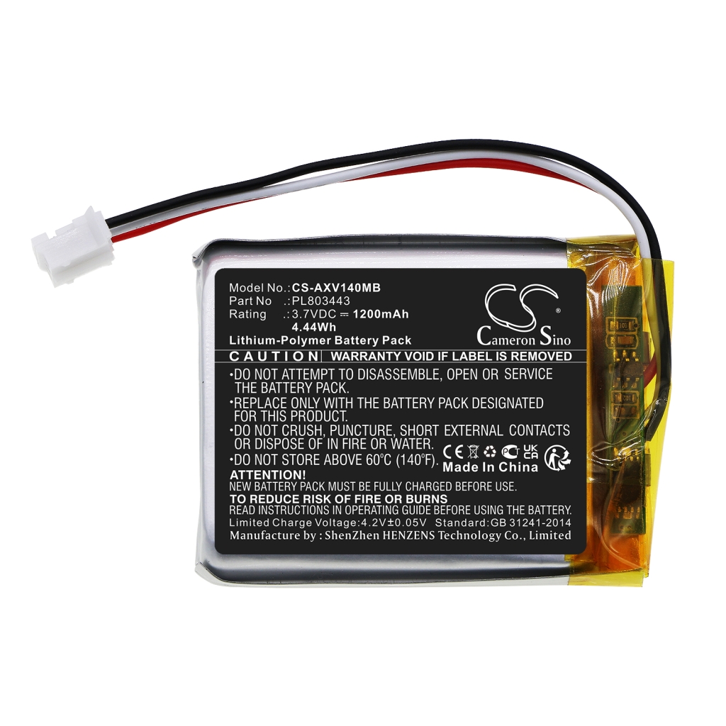 Baterie do monitorów dziecięcych Axvue CS-AXV140MB