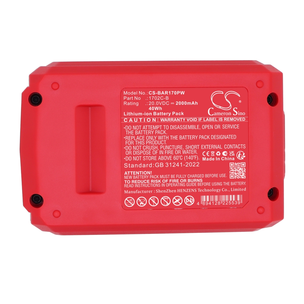 Battery for Bauer 22143C-B CS-BAR170PW