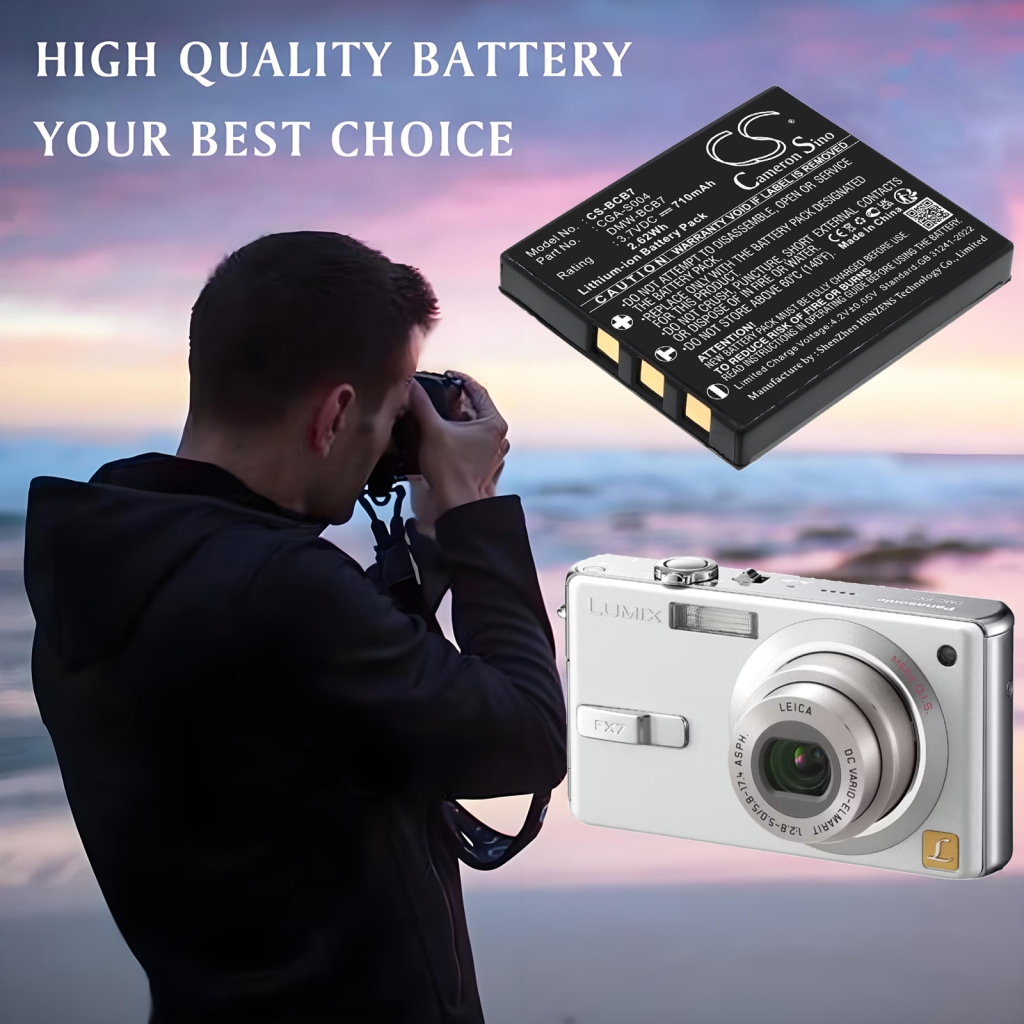 Battery for Panasonic DMC-FX2EG-S