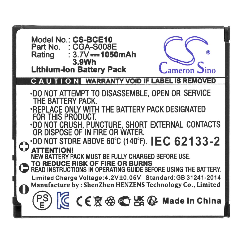 Camera Battery Panasonic CS-BCE10