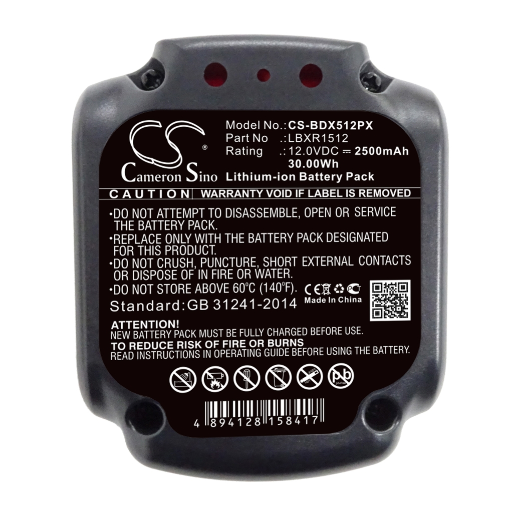 Baterie przemysłowe Black & decker CS-BDX512PX