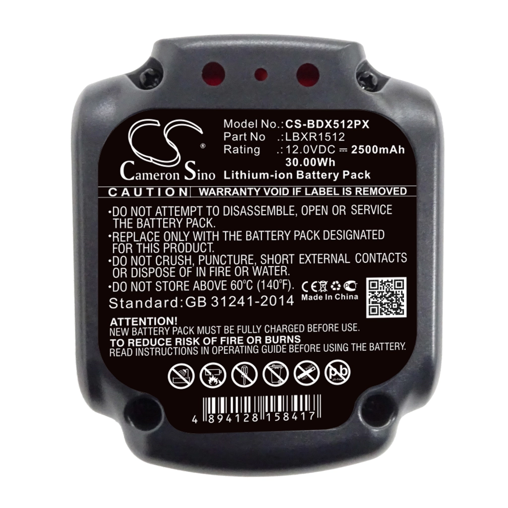 Battery industrial Black & decker CS-BDX512PX