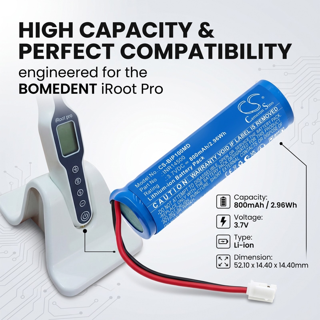 Baterie kompatybilny z Bomedent iRoot PRO Bondent CS-BIP100MD