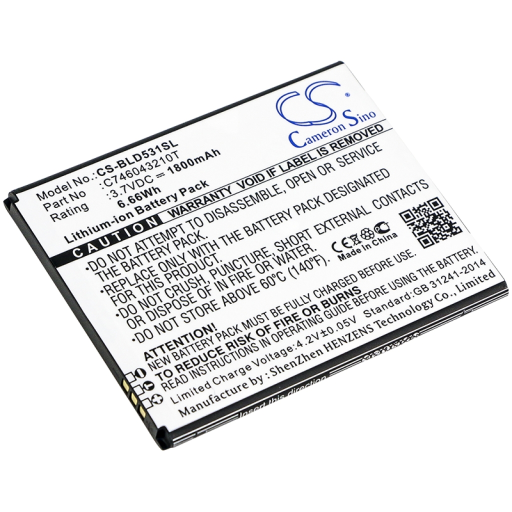 Baterie do telefonów komórkowych BLU D531K