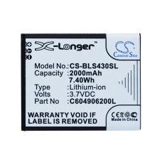 Kompatybilna wymiana baterii za BLU C604905200T,C604906200L