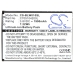 Widok przedniej etykiety Cameron Sino CS-BLW010SL 1900mAh 3,8V