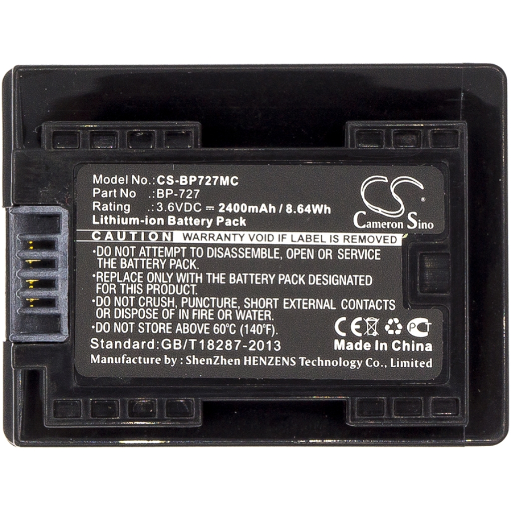 Camera Battery Canon VIXIA HF R800