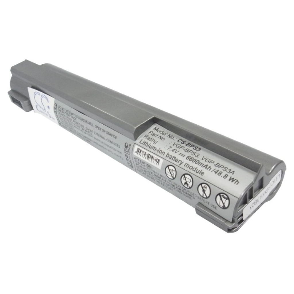 Szara bateria Sony VAIO Cameron Sino CS-BPS3, etykieta 48,8Wh