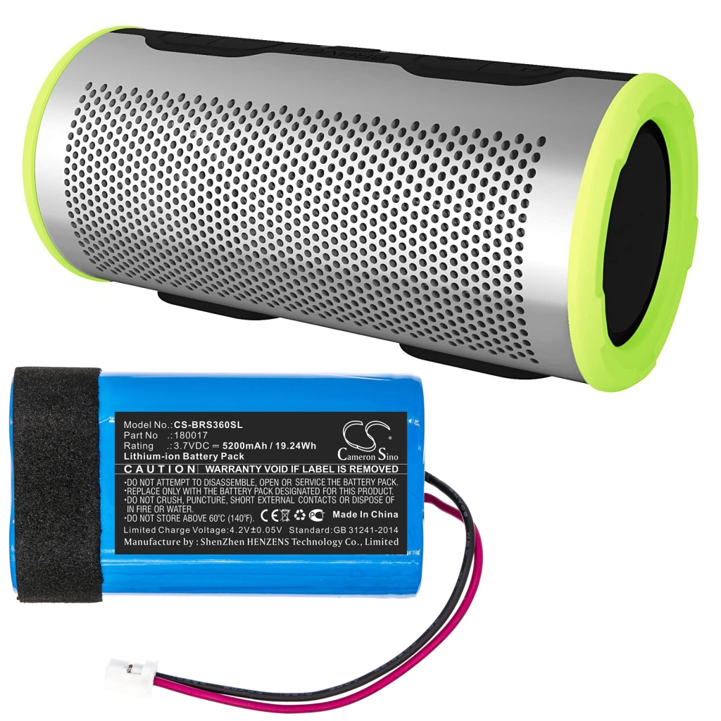 Compatible battery replacement for Braven 180017